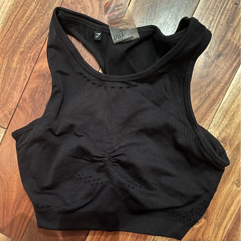 Gymshark Ultra Seamless Crop Bra Black